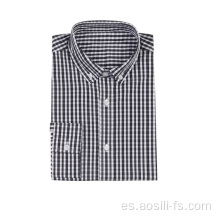 Camisa tejida para hombre en primavera y otoño.